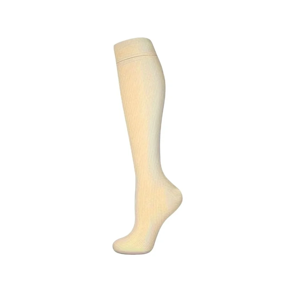 Unisex 15-20 mmHg Compression Socks L/XL‎ Knee High Medical Diamonds 2 Pack NEW